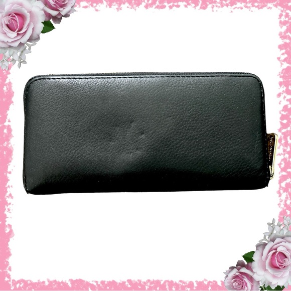 BUNDLE! Michael Kors Black Leather Full Zip Continental Wallet and Small Purse - Picture 9 of 16